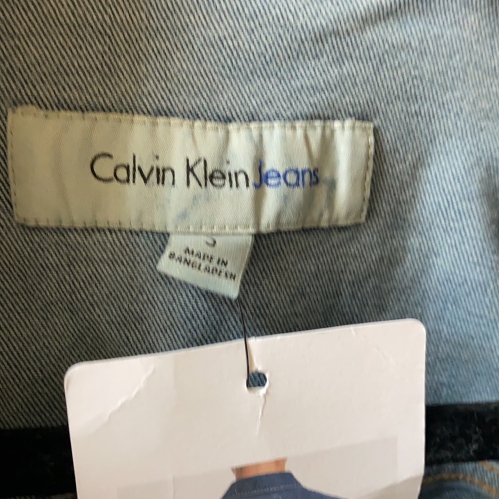 Calvin Klein Jeans Jean Jacket NWT - Picture 3 of 7